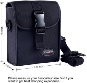 img 1 attached to Eyeskey Universal 50mm Roof Prism Binoculars Case: Optimal Protection for Your Valuable Binoculars, Designed for Convenience and Style