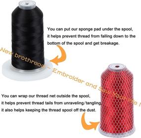 img 3 attached to 🧵 Upgrade Your Thread Collection - 25 Vibrant Shades of 5000M Polyester Embroidery Machine Thread Spool for Commercial and Domestic Embroidery Machines