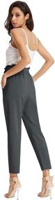 img 3 attached to GRACE KARIN Cropped Ruffled Gray Black Sports & Fitness