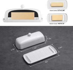 img 3 attached to 🧈 White Countertop Butter Dish by Nucookery