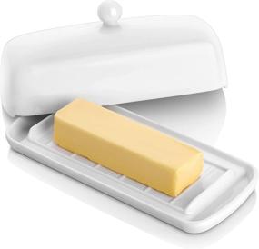 img 4 attached to 🧈 White Countertop Butter Dish by Nucookery