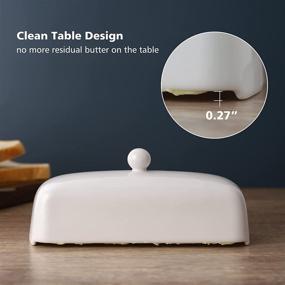 img 1 attached to 🧈 White Countertop Butter Dish by Nucookery