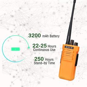 img 2 attached to Радиостанции Retevis RT29: дальнобойные и водонепроницаемые двухсторонние радиостанции для строительства и складов (4 шт.)