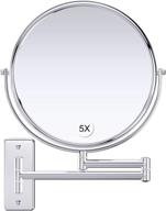 gospire upgraded magnification double sided mirror，polished logo