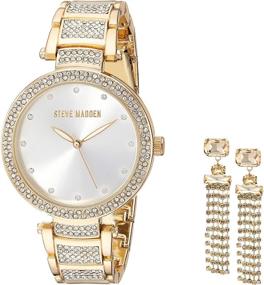 img 4 attached to Steve Madden Fashion Watch Model Women's Watches for Wrist Watches