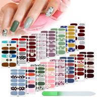 pieces stripes stickers self adhesive manicure logo