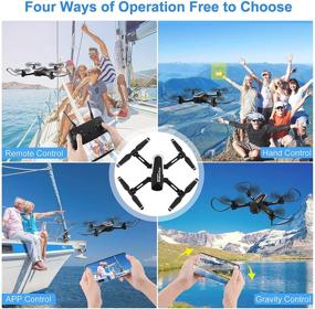 img 1 attached to 🎥 Makerfire Live Video Drone with Camera - RC Quadcopter for Adults, Beginners, and Kids, FPV WiFi Drones HD 1080P featuring Altitude Hold, Foldable Remote Control Quad Copter, and Extended Flight Time