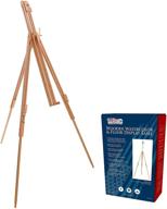 🎨 high wood artist watercolor field and display easel stand - adjustable floor & tabletop tripod, holds painting canvas up to 42" vertical, 28" horizontal - portable logo