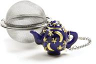 🍵 norpro 2-inch stainless steel tea infuser ball with teapot weight - mesh, silver, one size logo