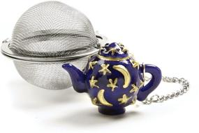 img 4 attached to 🍵 Norpro 2-Inch Stainless Steel Tea Infuser Ball with Teapot Weight - Mesh, Silver, One Size