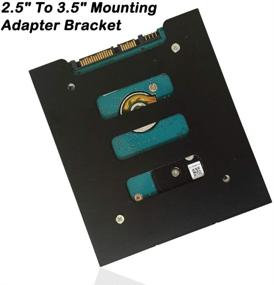 img 3 attached to 🔧 Enhance Storage Efficiency with findTop 4 Pack SSD Mounting Bracket Kit 2.5" to 3.5" Drive Bay: Metal Adapter Hard Drive Holder + 10 Assorted Colors Reusable Cord Organizer