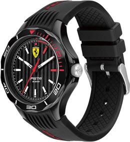 img 3 attached to Ferrari Pista Quartz Watch Silicone