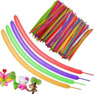 🎈 magic twist balloon animal kit: 100pcs of long balloons twisting sculpture supplies for christmas, birthdays, weddings & parties! логотип