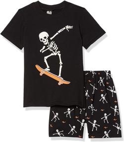 img 3 attached to Cotton Sleepwear Summer Skateboard Boys' Clothing for Sleepwear & Robes, My Favorite Pick