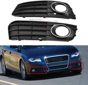 img 4 attached to 🚘 MotorFansClub Front Bumper Fog Light Lamp Grille Cover - Compatible with Audi A4 B8 A4L 2009-2011 (2PCS)