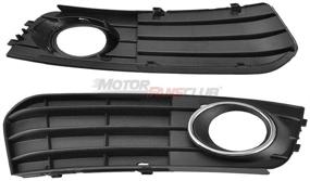 img 1 attached to 🚘 MotorFansClub Front Bumper Fog Light Lamp Grille Cover - Compatible with Audi A4 B8 A4L 2009-2011 (2PCS)