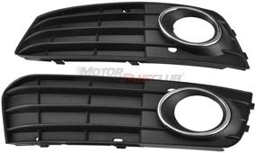 img 2 attached to 🚘 MotorFansClub Front Bumper Fog Light Lamp Grille Cover - Compatible with Audi A4 B8 A4L 2009-2011 (2PCS)