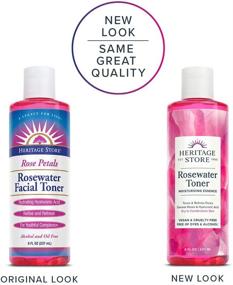 img 3 attached to Heritage Store Rosewater Facial Toner: Hyaluronic Acid, Tones & Refines Pores, Smooths Skin - Alcohol-Free, Vegan (8oz)