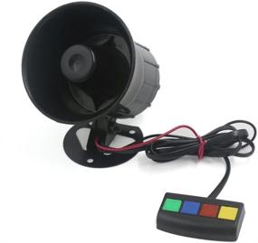 img 2 attached to 🚨 Powerful Security Siren Horn for Motorcycles and Cars - uxcell a16030100ux0107, 4-Tone Sounds, Loud Warning, 12V DC