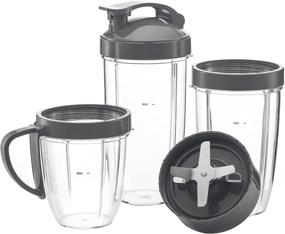 img 4 attached to 🥤 NutriBullet Blender Accessories - 7-Piece Preferred Parts Cups & Blade Replacement Set Compatible with NutriBullet Blender