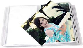 img 2 attached to 📷 CocoPolka Альбом для фотографий водяными красками 4x6, упаковка из 3 - вмещает 48 фотографий каждый. Съемные, гибкие обложки.