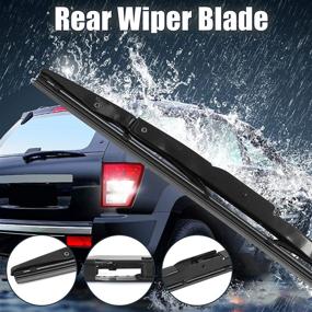 img 3 attached to 🚗 Premium X AUTOHAUX Rear Windshield Wiper Blade for Honda CRV CR-V 2012-2016 - 13-inch (330mm)