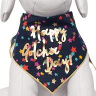 🐶 happy gotcha day birthday dog bandana designer bandana - 100% cotton, fits medium to large sized dogs логотип