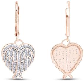 img 2 attached to Heart Zirconia Earrings Sterling Silver