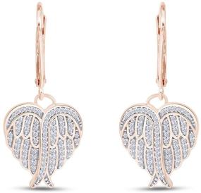 img 4 attached to Heart Zirconia Earrings Sterling Silver