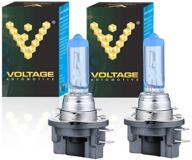 💡 voltage automotive h11b headlight bulb polarize white upgrade - enhanced replacement for low beam, high beam & fog light (2 pack) logo