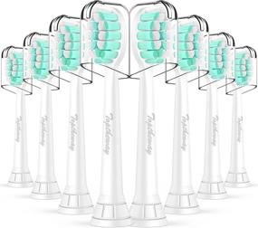 img 4 attached to 8-Pack Replacement Toothbrush Heads for Phillips Sonicare Electric Toothbrush - Compatible with DiamondClean, Protectiveclean, Dailyclean, 2 Series, Plaque Control, C2, C3, W2, G2, HX9023