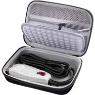 protective travel case with mesh pocket for andis 🧳 professional t-outliner beard/hair trimmer, model gto 04710/04603/ 04775, attachment set logo