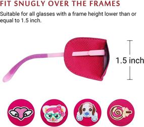img 2 attached to 👀 Astropic 4Pcs Right Eye Patches for Kids Glasses - Pink - Enhanced SEO