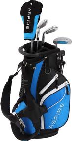 img 3 attached to 🏌️ ASPIRE Junior Plus Complete Golf Clubs Set for Children - 5 Age Groups Boys and Girls - Right Hand, Real Girls Junior Golf Bag