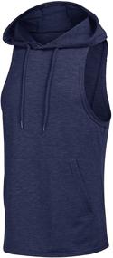 img 3 attached to 🏃 Polyester Sleeveless Tshirts for Men - IWoo Running Clothing