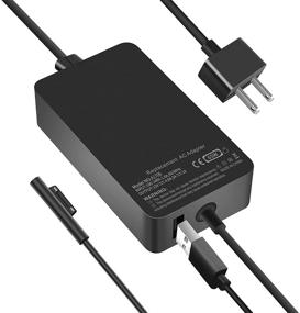 img 4 attached to CZRR 65W 15V 4A Surface Pro Charger - Compatible with Surface Pro X 7 6 5 4, Laptop 3/2/1, Go 2/1, Book – 6ft Power Cord