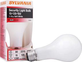 img 3 attached to 🌞 SYLVANIA 15W 3 Way A21 Incandescent Security Light Bulb - Brighten Your Space with 3 Adjustable Intensity Settings - Soft White Finish - 1 Pack (18009)