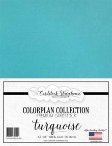 img 4 attached to 🔷 Premium Turquoise Blue Cardstock Paper - 25 Sheets - 8.5 x 11 inch - 100 lb. Cover - Cardstock Warehouse