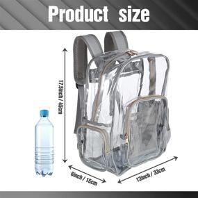 img 3 attached to Durable Transparent Plastic Bookbag: Ideal Backpack for All Your Carrying Needs