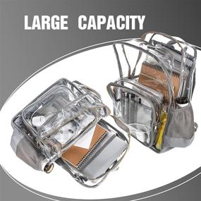 img 1 attached to Durable Transparent Plastic Bookbag: Ideal Backpack for All Your Carrying Needs