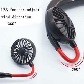 img 1 attached to Hands-Free Neckband Fan Computer Accessories & Peripherals in USB Gadgets