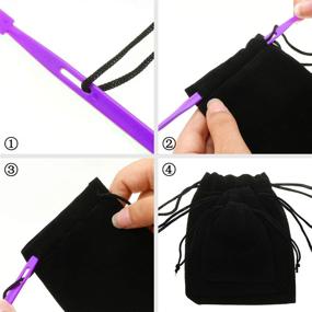 img 3 attached to 🧵 Thang Sewing Tools Accessories Thread Rubber Band Tool Set - 5 Pieces for Sewing Craft Projects in Purple