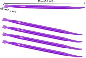 img 2 attached to 🧵 Thang Sewing Tools Accessories Thread Rubber Band Tool Set - 5 Pieces for Sewing Craft Projects in Purple