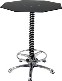 img 2 attached to 🏎️ Rev Up Your Space with the Pitstop Furniture BT7000B Crew Chief Bar Table in sleek Black