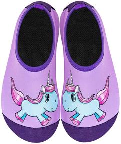 img 4 attached to 💦 Torotto Kids Water Shoes: Pool Shoes for Toddler Swim with Aqua Socks - Girls' Athletic Footwear