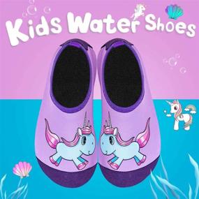 img 3 attached to 💦 Torotto Kids Water Shoes: Pool Shoes for Toddler Swim with Aqua Socks - Girls' Athletic Footwear