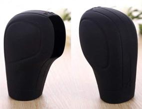 img 2 attached to 🚗 Protect Your Car's Gear Shift with ZYHW Black Silicone Knob Cover