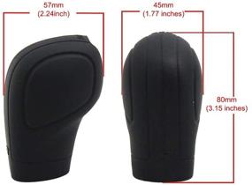 img 3 attached to 🚗 Protect Your Car's Gear Shift with ZYHW Black Silicone Knob Cover