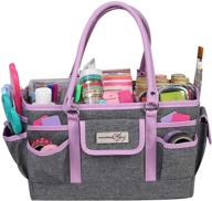 everything mary craft bag organizer tote, purple - ultimate storage solution for sewing, scrapbooking, and crafts - portable art caddy with handle for supplies organization in school, medical, and office logo