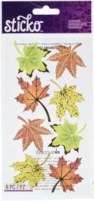 img 1 attached to 🍁 Sticko Sticker Vellum Maple Leaves: Premium Pack of 8 Pieces (SPVM08)